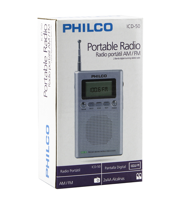 Philco - Radio Portátil Philco Digital AM-FM