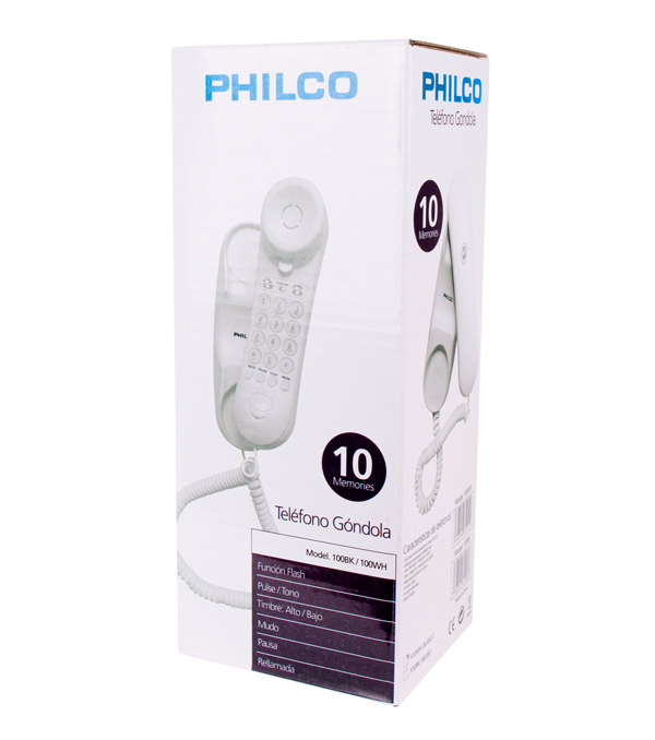 TELEFONO FIJO PHILCO DESKTOP SOBREMESA 150WH BLANCO