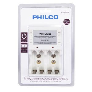 Ripley - CARGADOR PILAS + 2 PILAS AAA PHILCO 1200MHA