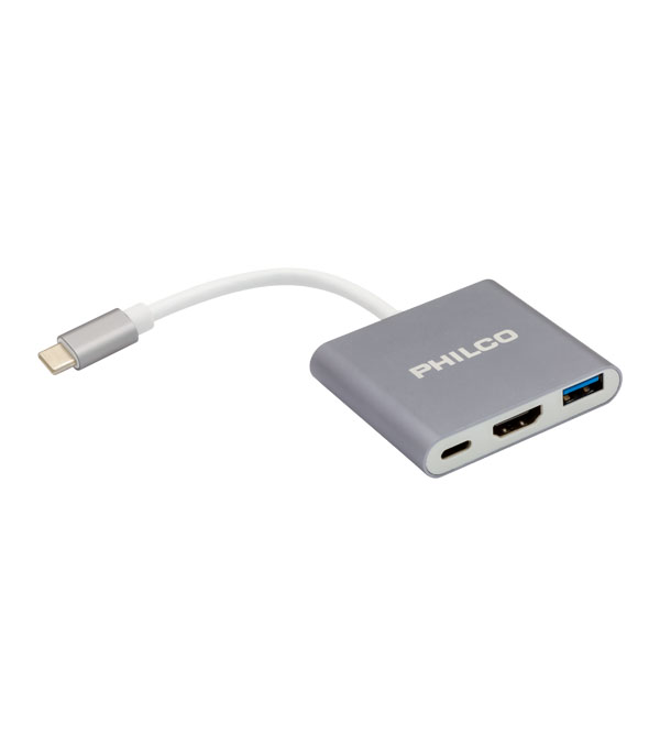 ADAPTADOR USB TIPO C A HDMI + USB3.0 - Philco Chile